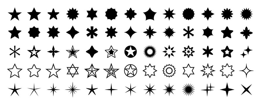 Different types of star symbols and their meanings