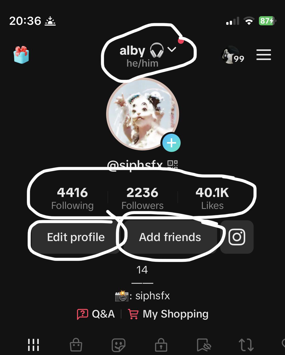 TikTok fonts copy paste examples