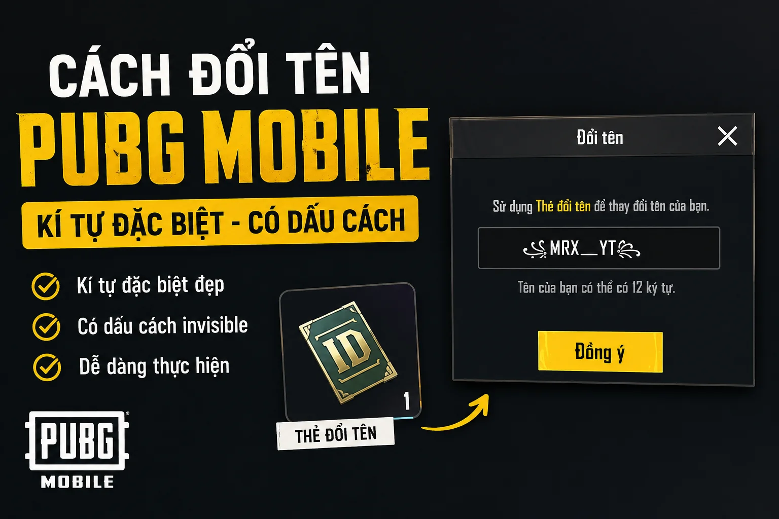 Cách Đổi Tên PUBG Mobile